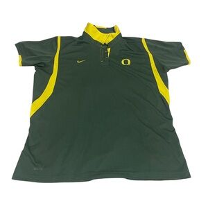 Nike Oregon‎ Ducks Shirt Green Boys Lightweight Embroidered Logo Athletic Wear